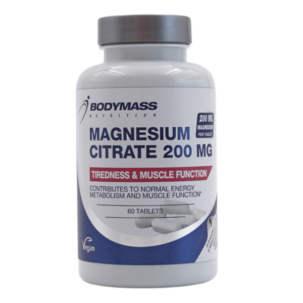 Bodymass Magnesium Citrate 200 mg (60 tablets)