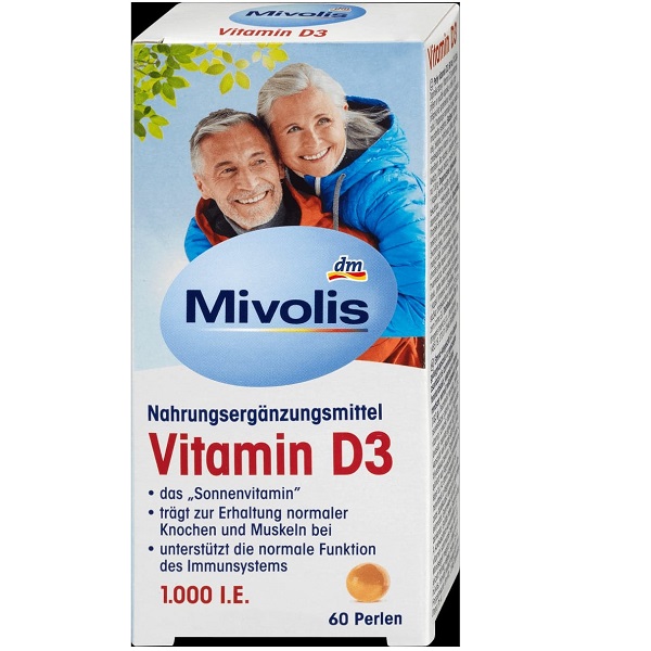 Vitamine D3 perles 1000 UI, 60 pièces, 13,3 g